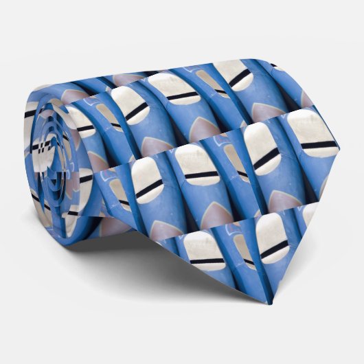 Blauwe orgaanbuizen stropdas (Opgerold)