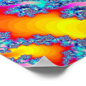 Blauwe orkaan I Poster (Hoek)