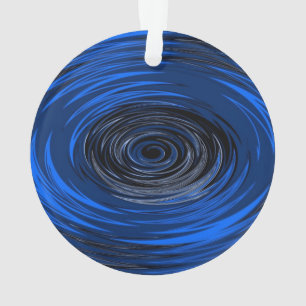 Blauwe orkaan ornament