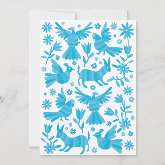 BLAUWE OTOMI-AANKONDIGING AANKONDIGING (Achterkant)