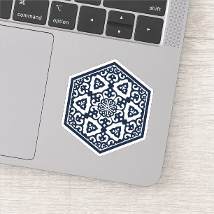  blauwe Ottomaanse Turkse trekkerkunst Sticker