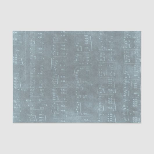 Blauwe oude bladstructuur tissuepapier (Voorkant)