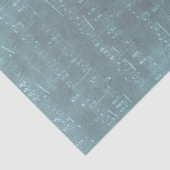 Blauwe oude bladstructuur tissuepapier (Detail)