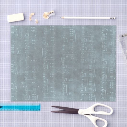 Blauwe oude bladstructuur tissuepapier (Craft)