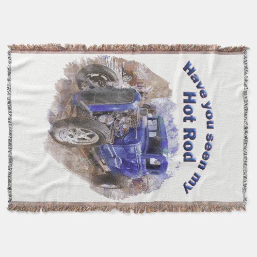 Blauwe  oude wegwijzer met de motor uit deken (Voorkant)