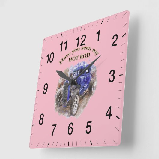 Blauwe  oude wegwijzer met de motor uit vierkante klok (Hoek)