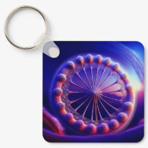 Blauwe paardebloem fractal