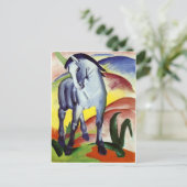 Blauwe paarden briefkaart (Staand voorkant)