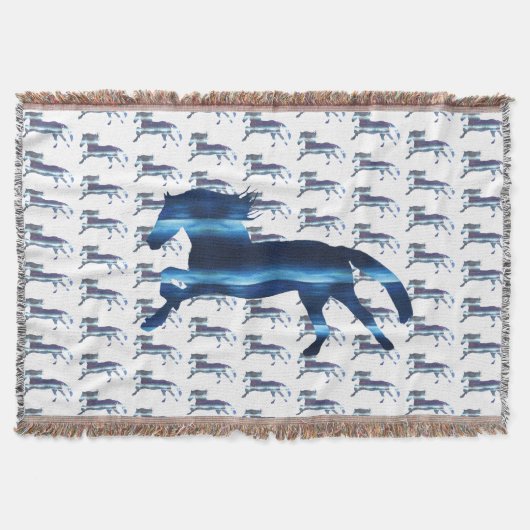 Blauwe paarden deken (Voorkant)