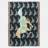 Blauwe paarden deken (Voorkant Verticaal)