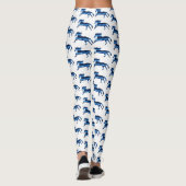 Blauwe paarden leggings (Achterkant)