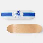 Blauwe paarden persoonlijk skateboard (Horizontaal)