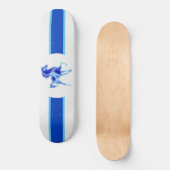 Blauwe paarden persoonlijk skateboard (Voorkant)
