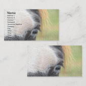 Blauwe paarden visitekaartje (Voorkant / Achterkant)