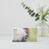 Blauwe paarden visitekaartje (Staand voorkant)