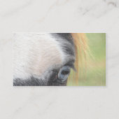 Blauwe paarden visitekaartje (Achterkant)