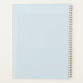 Blauwe Paardenbloem Bloem Wens Planner (Achterkant)