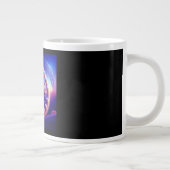 Blauwe Paardenbloem Fractal Grote Koffiekop (Rechts)