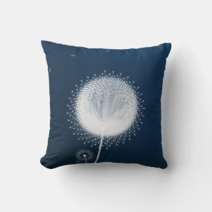 Blauwe Paardenbloem Pluizen Decorative Kussen