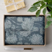 Blauwe paardenbloemen patroon decoupage tissuepapier (Geschenk)