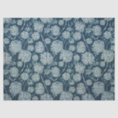 Blauwe paardenbloemen patroon decoupage tissuepapier (Voorkant)