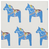Blauwe paardenverbinding stof (Swatch)