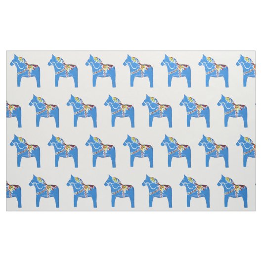 Blauwe paardenverbinding stof (Fat Quarter)