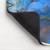 blauwe paarse abstracte scifi orbb muismat (Hoek)
