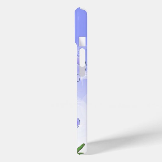 Blauwe Paarse anemoon bloemen Case-Mate iPhone Case (Achterkant / Links)