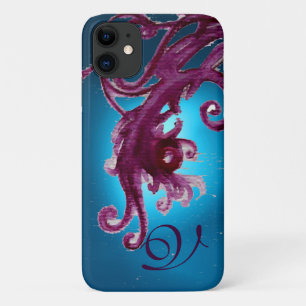 BLAUWE PAARSE BERRIA EN MONOGRAM VAN ZWEEKDIEREN Case-Mate iPhone CASE