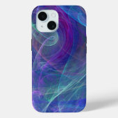 Blauwe Paarse Blauwgroen haaronttrekking Case-Mate iPhone Case (Achterkant)