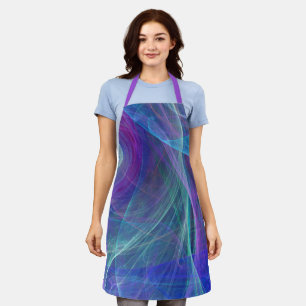 Blauwe Paarse Blauwgroen haaronttrekking Schort
