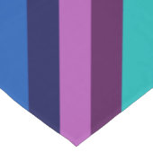 Blauwe Paarse Blauwgroen strepen Kleine Tafelloper (Hoek)