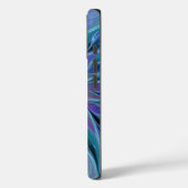 Blauwe Paarse bloem Abstracte fractale kunst Case-Mate iPhone Case (Achterkant / Links)