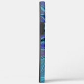 Blauwe Paarse bloem Abstracte fractale kunst Case-Mate iPhone Case (Achterkant / Rechts)