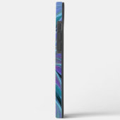Blauwe Paarse bloem Abstracte fractale kunst Case-Mate iPhone Case (Achterkant / Links)