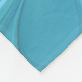 Blauwe Paarse bloem Abstracte fractale kunst Fleece Deken (Hoek)