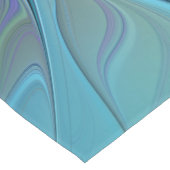 Blauwe Paarse bloem Abstracte fractale kunst Korte Tafelloper (Hoek)