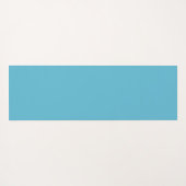 Blauwe Paarse bloem Abstracte fractale kunst Yogamat (Achterkant (horizontaal))