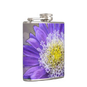 blauwe paarse bloem heupfles (Rechts)