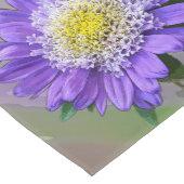 blauwe paarse bloem korte tafelloper (Hoek)