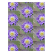 blauwe paarse bloem tafelkleed (Voorkant)