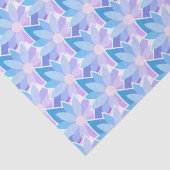  Blauwe Paarse Bloem Tissuepapier (Detail)