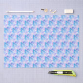  Blauwe Paarse Bloem Tissuepapier (Craft)