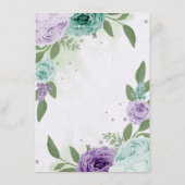 blauwe paarse bloemen groen botanisch informatiekaartje (Achterkant)