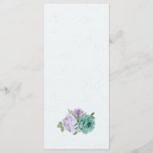 blauwe paarse bloemen groen botanisch menu (Achterkant)