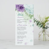 blauwe paarse bloemen groen botanisch menu (Staand voorkant)