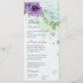 blauwe paarse bloemen groen botanisch menu (Voorkant)