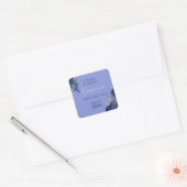 Blauwe paarse bloemen | ZilverAfstuderen Sticker (Envelop)