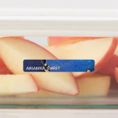 Blauwe Paarse en Gold Abstracte alcoholinkt waterd Labels (Aangebracht)